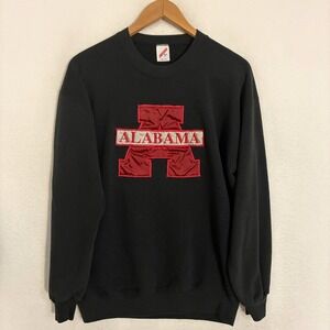 Vtg Jerzees Alabama Crimson Tide USA Made Sweatshirt XL Crewneck Embroidered